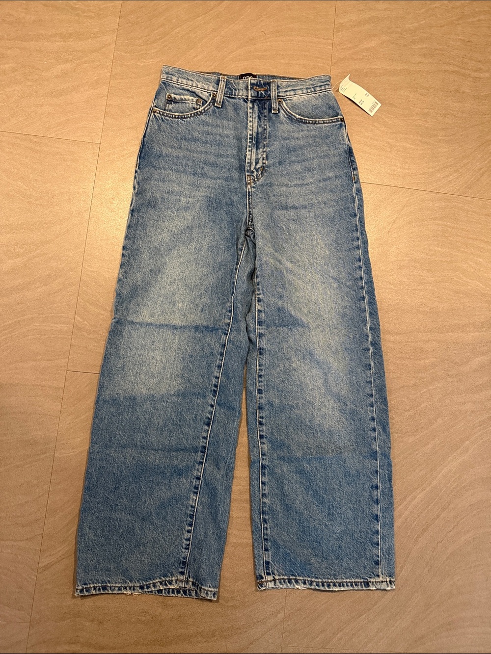 BDG High Rise Wide Leg Jeans in Light Blue Wash